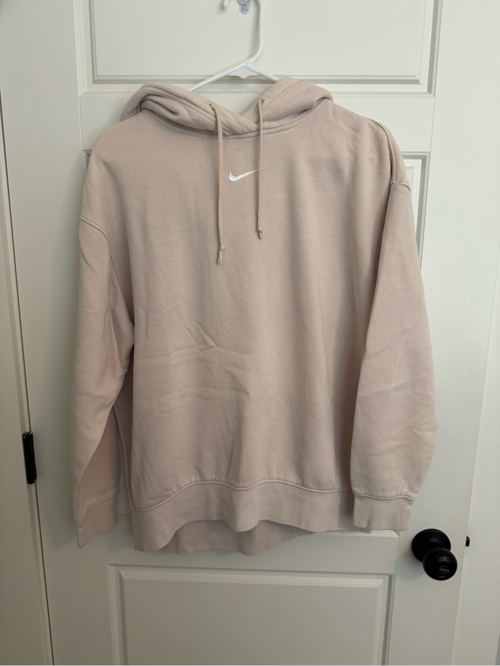 Nike Crewneck Hoodie in Light Pink Beige